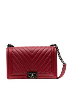 CHANEL Pre-Owned sac porté épaule Boy - Rouge