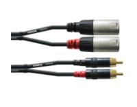 Cordial CFU 1.5 MC audio kabel 1,5 m 2 x RCA 2 x XLR (3-pin) Zwart - thumbnail