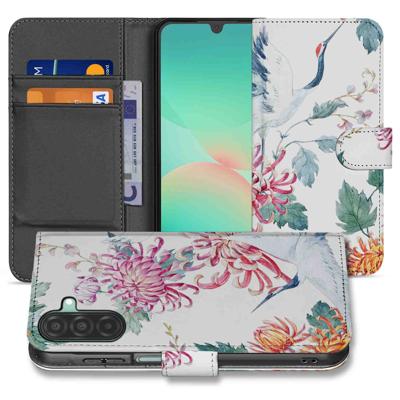 Samsung Galaxy A26 Bird Flowers | Book Case |