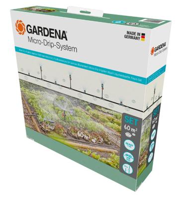 Micro-Drip-Bewatering moestuin/?bloembed Set (60 m2)? - Gardena