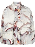 Henrik Vibskov Tabasco graphic-print jacket - Tons neutres