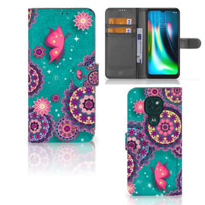 Motorola Moto G9 Play | E7 Plus Hoesje Cirkels en Vlinders