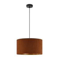 Scandinavische stijl Hanglamp - Corduroy Lampenkap - Cilinder - Brown - ø40 x 126 cm - E27 Fitting - Geschikt voor Woonkamers en slaapkamers - Inclusief 1 meter kabel