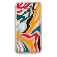 Colored Zebra: Samsung Galaxy J3 (2016) Transparant Hoesje