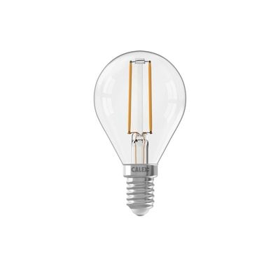 Calex LED volglas Filament Kogellamp 220-240V 3,5W 250lm E14 P45, Helder 2700K CRI80 Dimbaar