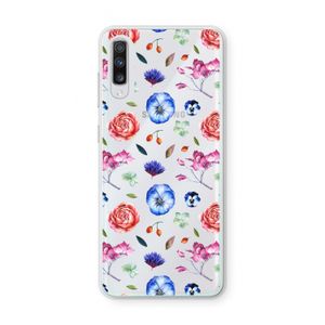 Bloemetjes: Samsung Galaxy A70 Transparant Hoesje