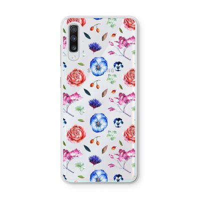 Bloemetjes: Samsung Galaxy A70 Transparant Hoesje