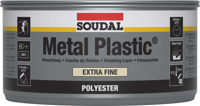 Soudal Metal Plastic Extra Fine | Polyesterplamuur | 2 kg | Wit | 30035 - 103425