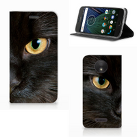 Motorola Moto C Plus Hoesje maken Zwarte Kat - thumbnail