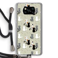 Katten: Xiaomi Poco X3 Pro Transparant Hoesje met koord