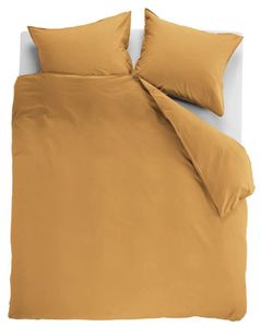 Ambiante Dekbedovertrek Uni Cotton Ochre-Lits-jumeaux (260 x 200/220 cm)