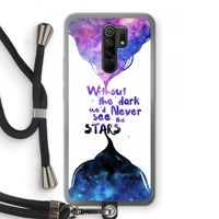 Stars quote: Xiaomi Redmi 9 Transparant Hoesje met koord