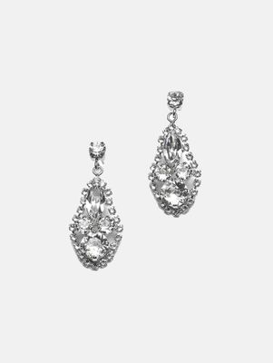 Abrazi Adele Swarovski Oorbellen Zilver