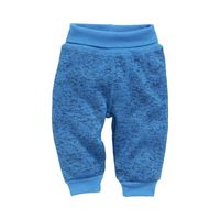 Playshoes Schnizler babybroekje fleece blauw melange Maat