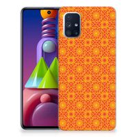 Samsung Galaxy M51 TPU bumper Batik Oranje - thumbnail