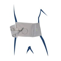 Basko Stoma Stomabandage EasyCut Plus - M - Universeel - Lichtgrijs