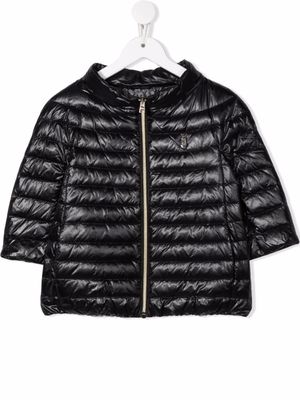 Herno Kids doudoune à fermeture zippée - Noir