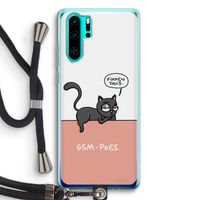 GSM poes: Huawei P30 Pro Transparant Hoesje met koord