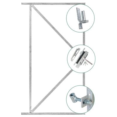 Ijzeren deurframeset compleet 155x120 cm Tuindeco - Tuindeco