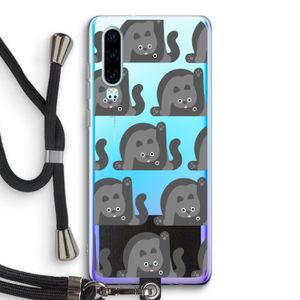 Cats: Huawei P30 Transparant Hoesje met koord