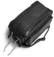 MUUD Stavanger Black - Handgemaakt leren crossbody tas 16x26cm