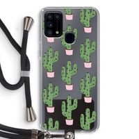 Cactus Lover: Samsung Galaxy M31 Transparant Hoesje met koord