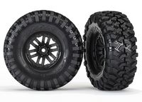 Tires and wheels, assembled, glued (TRX-4 wheels, Canyon Trail 1.9 tires) (2)