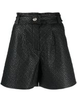 BOSS short à motif monogrammé - Noir