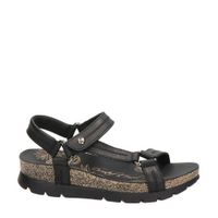 Panama Jack Sandra Basics leren sandalen zwart - thumbnail