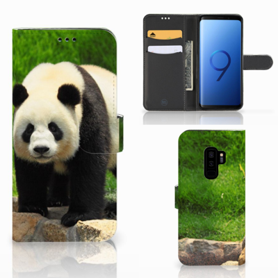 Samsung Galaxy S9 Plus | Telefoonhoesje | Met pasjeshouder | Panda