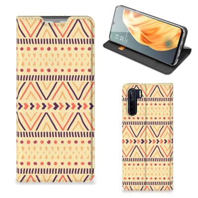 OPPO Reno3 | A91 | Hoesje met Magneet | Aztec Yellow