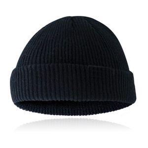 Korte Beanie Rond Model Zwart