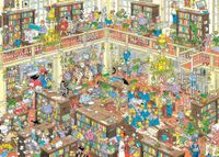Jan van Haasteren – De Bibliotheek Puzzel 1000 Stukjes - thumbnail