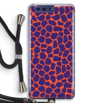 Purple Giraffe: Honor 9 Transparant Hoesje met koord