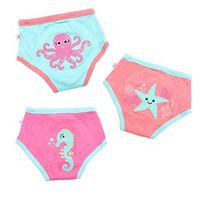 Oefenbroekjes Biokatoen Meisjes Ocean Gals Set van 3