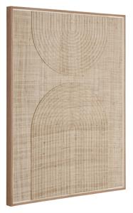 MUST Living Wanddecoratie Japanese Garden Palmblad, 102 x 76cm - Naturel