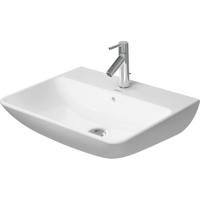 Duravit ME by Starck wastafel 60x46cm met 1 kraangat met overloop met wondergliss wit 23356000001