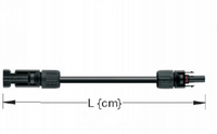 TopSolar kabel 4mm² 1m MC4 male/female