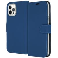 Accezz Wallet Case voor Apple iPhone 12 Pro Max Telefoonhoesje Blauw
