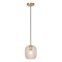 Lucide ALICENT - Hanglamp - Ø 18 cm - 1xE27 - Mat Goud / Messing