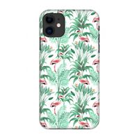 Flamingo bladeren: Volledig geprint iPhone 11 Hoesje