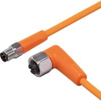 ifm Electronic EVT269 Verbindingskabel Aantal polen (sensoren): 3, 5 Stekker, recht, Bus, haaks 5 m 1 stuk(s)