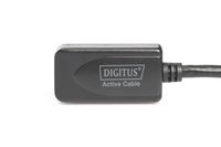 Digitus USB-kabel USB 2.0 USB-A bus, USB-A stekker 20.00 m Zwart Met USB, Met verlengkabel DA-73102 - thumbnail