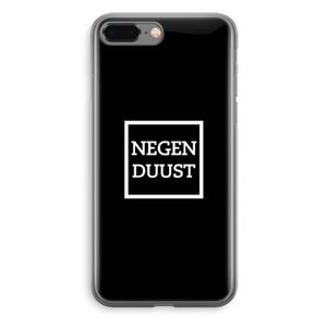 Negenduust black: iPhone 8 Plus Transparant Hoesje