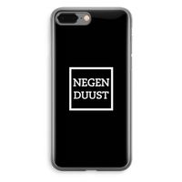 Negenduust black: iPhone 8 Plus Transparant Hoesje