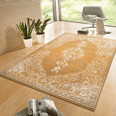 Vloerkleed Méridional Okergeel 200x290 Cm Laagpolig Home Collectie - Dekbed-Discounter.nl