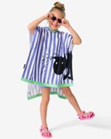 HEMA Siepie Kinder Strandponcho 60x60cm Velours (multicolor)