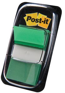 Post-it index standaard, ft 24,4 x 43,2 mm, houder met 50 tabs, groen