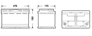 Exide EK720 voertuigaccu AGM (Absorbed Glass Mat) 72 Ah 12 V 760 A Auto