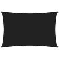 Zonnescherm rechthoekig 4x7 m oxford stof zwart - thumbnail